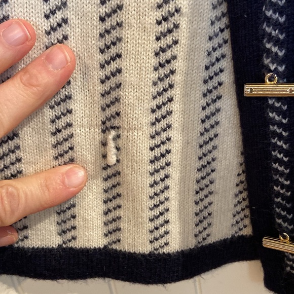 ♥️ HOST PICK ♥️ DEVERNOUS PARIS wool blend navy ladyjacket M - Picture 12 of 14